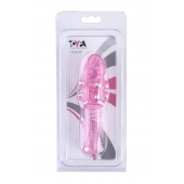 Стимулирующая розовая насадка с шишечками и шипами - 13,5 см. - Toyfa Basic - в Орске купить с доставкой