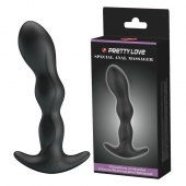 Черный анальный стимулятор простаты с вибрацией Special Anal Massager - 14,5 см. - Baile - в Орске купить с доставкой