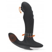 Черный вибромассажер простаты с функцией римминга Plug with Perineum Stimulator - 16,6 см. - Orion - в Орске купить с доставкой
