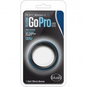 Черно-синее эрекционное кольцо Silicone Go Pro Cock Ring - Blush Novelties - в Орске купить с доставкой