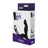 Черный вибромассажер простаты P-PLEASER W ERECTION ENHANCE - Dream Toys - в Орске купить с доставкой