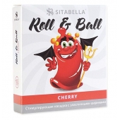 Стимулирующий презерватив-насадка Roll   Ball Cherry - Sitabella - купить с доставкой в Орске