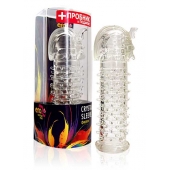 Закрытая прозрачная насадка на пенис Crystal Sleeve Faraon - 13,5 см. - Erowoman-Eroman - в Орске купить с доставкой