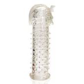 Закрытая прозрачная насадка на пенис Crystal Sleeve Faraon - 13,5 см. - Erowoman-Eroman - в Орске купить с доставкой