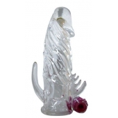 Закрытая прозрачная вибронасадка на пенис Crystal Sleeve Vibe - Erowoman-Eroman - в Орске купить с доставкой