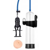 Прозрачная вакуумная вибропомпа Sex Expert с насадкой-вагиной - Sex Expert - в Орске купить с доставкой