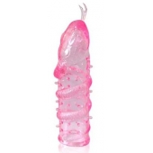 Закрытая рельефная насадка Crystal sleeve snakes в виде змеи с усиками - 14 см. - Erowoman-Eroman - в Орске купить с доставкой
