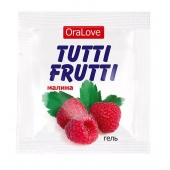 Пробник гель-смазки Tutti-frutti с малиновым вкусом - 4 гр. - Биоритм - купить с доставкой в Орске