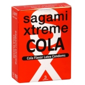 Ароматизированные презервативы Sagami Xtreme COLA - 3 шт. - Sagami - купить с доставкой в Орске