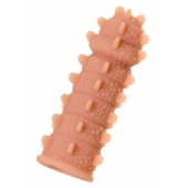 Телесная реалистичная насадка KOKOS Extreme Sleeve 04 с дополнительной стимуляцией - 12,7 см. - KOKOS - в Орске купить с доставкой