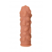 Телесная реалистичная насадка KOKOS Extreme Sleeve 11 с дополнительной стимуляцией - 12,7 см. - KOKOS - в Орске купить с доставкой
