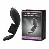 Черное кольцо на пенис с вибрацией Vibration Penis Sleeve - Baile - в Орске купить с доставкой