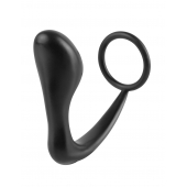 Эрекционное кольцо с анальной пробкой Ass-Gasm Cockring Plug - Pipedream - в Орске купить с доставкой
