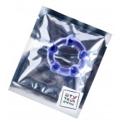 Фиолетовое эрекционное кольцо на пенис с бусинами - Штучки-дрючки - в Орске купить с доставкой