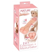 Телесная насадка-мастурбатор 2-in-1 Extension Masturbator - 21 см. - Orion - в Орске купить с доставкой