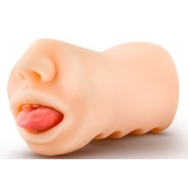 Телесный мастурбатор-ротик с язычком Oral Anne - Blush Novelties - в Орске купить с доставкой