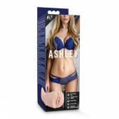 Телесный мастурбатор-вагина с вибропулей Ashley - Blush Novelties - в Орске купить с доставкой