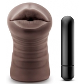 Коричневый мастурбатор-ротик Heather - Blush Novelties - в Орске купить с доставкой