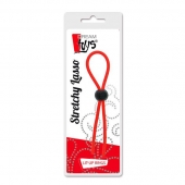 Красное эрекционное лассо с одной бусиной-утяжкой STRETCHY THIN LASSO - Dream Toys - в Орске купить с доставкой