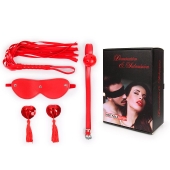 Пикантный набор БДСМ из 4 предметов в красном цвете - Notabu - купить с доставкой в Орске