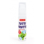 Гель-смазка Tutti-frutti со вкусом сладкой мяты - 30 гр. - Биоритм - купить с доставкой в Орске