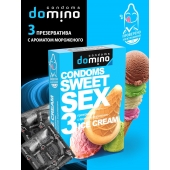 Презервативы для орального секса DOMINO Sweet Sex с ароматом мороженого - 3 шт. - Domino - купить с доставкой в Орске