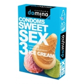 Презервативы для орального секса DOMINO Sweet Sex с ароматом мороженого - 3 шт. - Domino - купить с доставкой в Орске