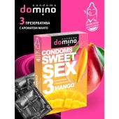 Презервативы для орального секса DOMINO Sweet Sex с ароматом манго - 3 шт. - Domino - купить с доставкой в Орске
