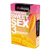 Презервативы для орального секса DOMINO Sweet Sex с ароматом манго - 3 шт. - Domino - купить с доставкой в Орске