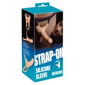 Силиконовый полый страпон на ремнях Silicone Strap-on - 16 см. - Orion - купить с доставкой в Орске