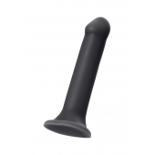 Черный фаллос на присоске Silicone Bendable Dildo XL - 20 см. - Strap-on-me - купить с доставкой в Орске