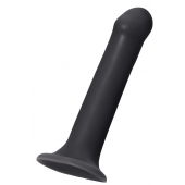 Черный фаллос на присоске Silicone Bendable Dildo XL - 20 см. - Strap-on-me - купить с доставкой в Орске