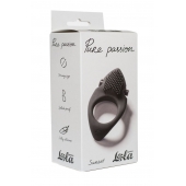 Черное эрекционное виброкольцо Pure Passion Sunset - Lola Games - в Орске купить с доставкой