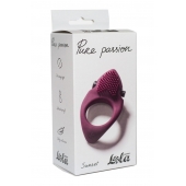 Бордовое эрекционное виброкольцо Pure Passion Sunset - Lola Games - в Орске купить с доставкой