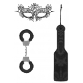 Черный игровой набор Introductory Bondage Kit №4 - Shots Media BV - купить с доставкой в Орске