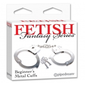Металлические наручники Beginner s Metal Cuffs - Pipedream - купить с доставкой в Орске