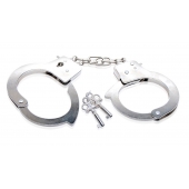 Металлические наручники Beginner s Metal Cuffs - Pipedream - купить с доставкой в Орске