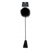Черный стек Feather Crop с пуховкой на конце - 53,3 см. - Pipedream - купить с доставкой в Орске