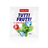 Пробник гель-смазки Tutti-frutti со вкусом мяты - 4 гр. - Биоритм - купить с доставкой в Орске