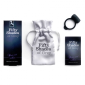 Темно-серое эрекционное кольцо Vibrating Love Ring с вибрацией - Fifty Shades of Grey - в Орске купить с доставкой