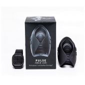 Темно-серый инновационный мужской осциллятор PULSE SOLO LUX с пультом ДУ - Hot Octopuss - в Орске купить с доставкой