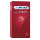 Презервативы Torex  Сладкая любовь  с ароматом клубники - 12 шт. - Torex - купить с доставкой в Орске