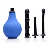 Анальный душ с 3 насадками Premium One-way Valve Anal Douche Set - XR Brands - купить с доставкой в Орске