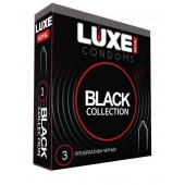 Черные презервативы LUXE Royal Black Collection - 3 шт. - Luxe - купить с доставкой в Орске