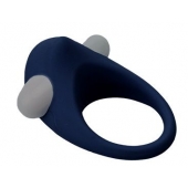 Гладкое синее эрекционное виброкольцо STIMU RING - Dream Toys - в Орске купить с доставкой