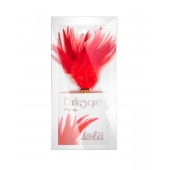 Красный перьевой тиклер Plume - 23 см. - Lola Lingerie - купить с доставкой в Орске