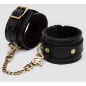 Черные оковы на ноги Bound to You Faux Leather Ankle Cuffs - Fifty Shades of Grey - купить с доставкой в Орске