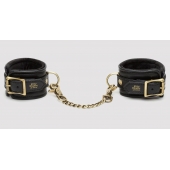 Черные наручники Bound to You Faux Leather Wrist Cuffs - Fifty Shades of Grey - купить с доставкой в Орске