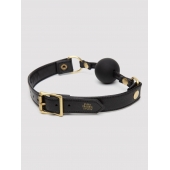 Черный кляп-шар Bound to You Faux Leather Ball Gag - Fifty Shades of Grey - купить с доставкой в Орске