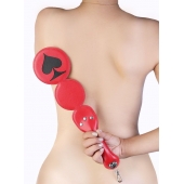 Шлёпалка  Пики  с анальным плагом - LOVETOY (А-Полимер) - купить с доставкой в Орске